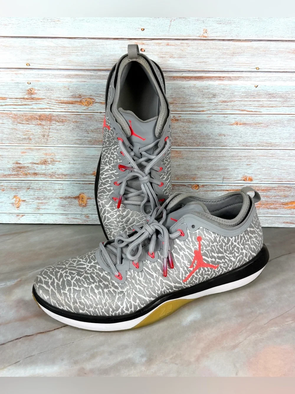 Jordan Trainer 1 Low Elephant Print Grey Infrared Jumpman Sneakers size 13